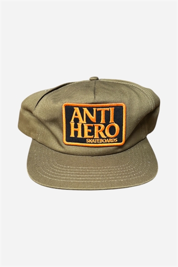 Anti Hero Snapback Reserve Patch - Brun/Orange/svart
