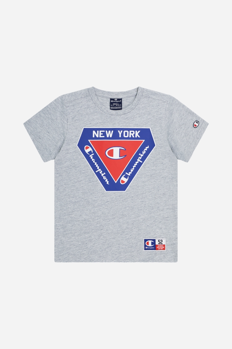Champion T-shirt med tryck fram - Basic - Grå