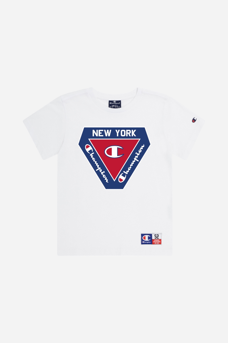Champion T-shirt med tryck fram - Basic - Vit