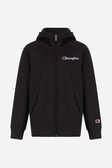 Champion Hooded Sweatshirt med full dragkedja - Svart