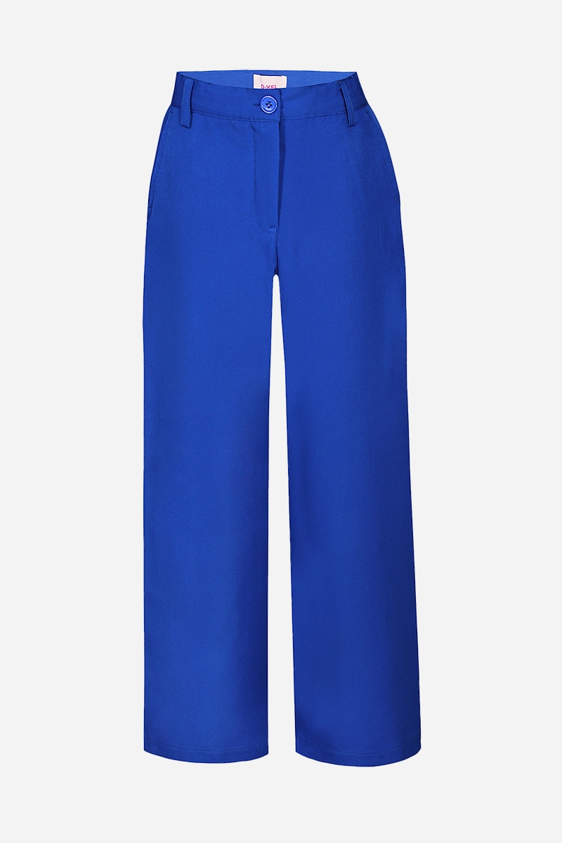 D-xel Byxor - Halina - Wide Leg - Blue Jewel