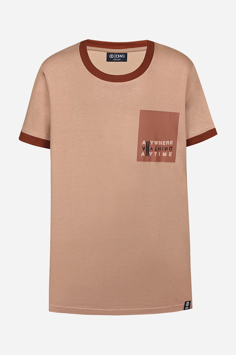 DWG Geoffrey T-shirt - Mörk sand