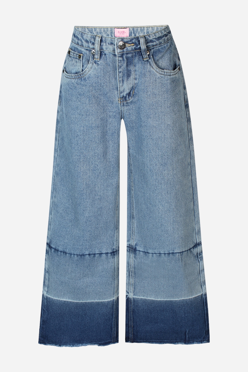 D-xel Kiwa Jeans - Blue Dip Dye