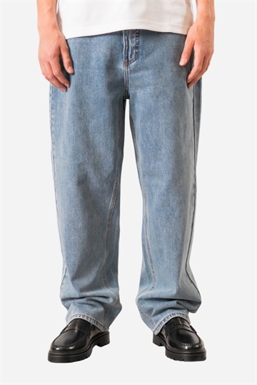 Fraizer - Tonåringar - Extreme Baggy Jeans - Mellanblå Retrotvätt