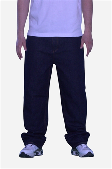 Fraizer - Tonåringar - Extreme Baggy Jeans - Mörk Raw Blue