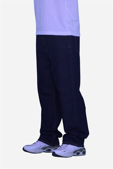 Fraizer - Tonåringar - Extreme Baggy Jeans - Mörk Raw Blue