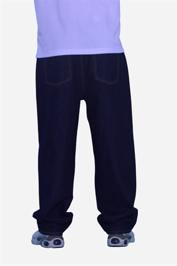 Fraizer - Tonåringar - Extreme Baggy Jeans - Mörk Raw Blue