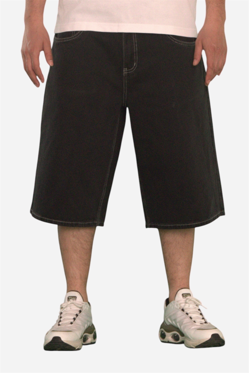 Fraizer - Tonåringar - Baggy Jorts Shorts - Svart Denim 