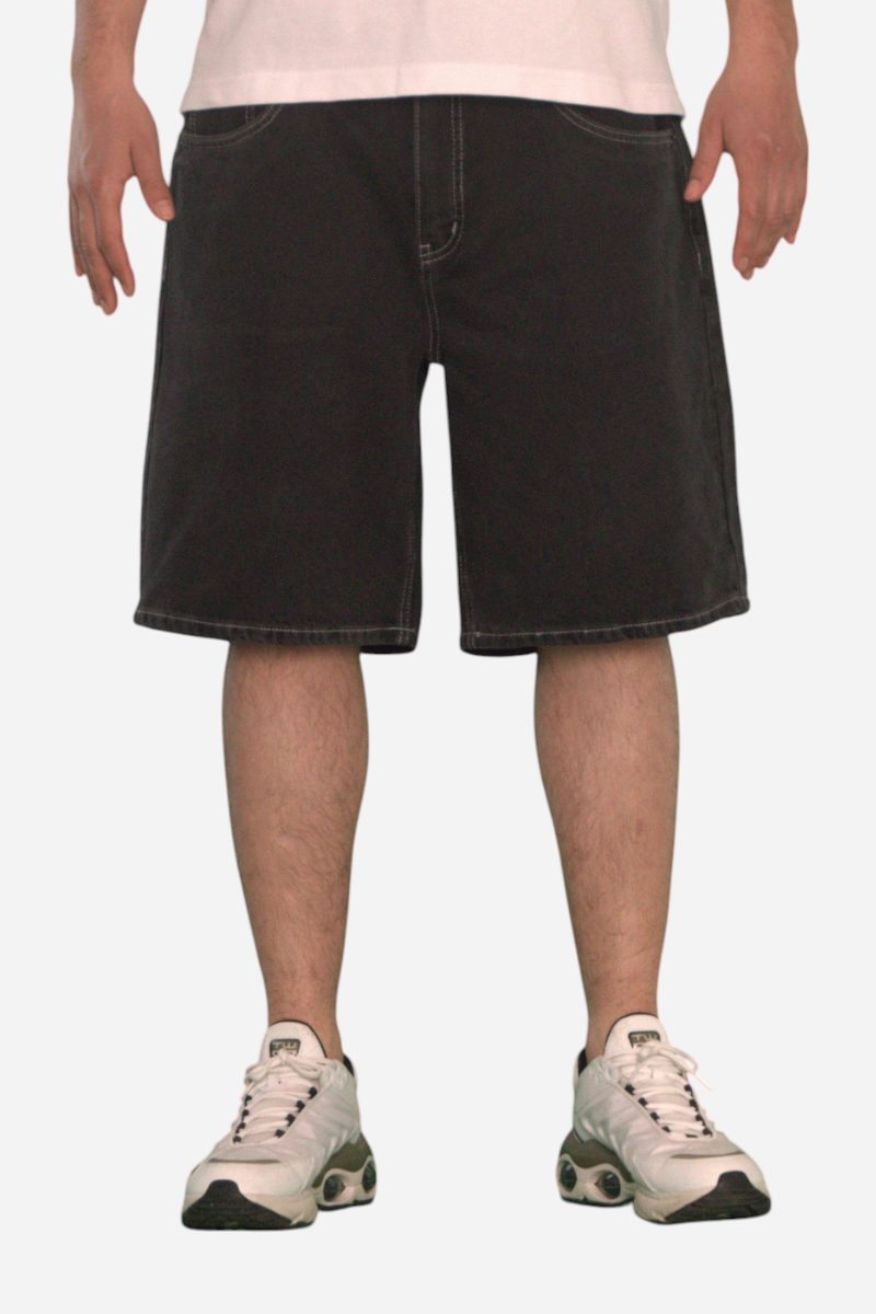 Fraizer - Tonåringar - Baggy Shorts - Svart Denimtvätt