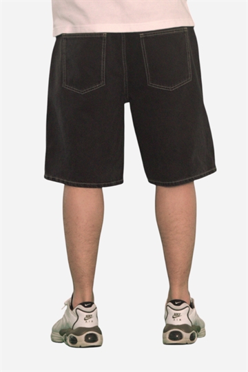 Fraizer - Tonåringar - Baggy Shorts - Svart Denimtvätt