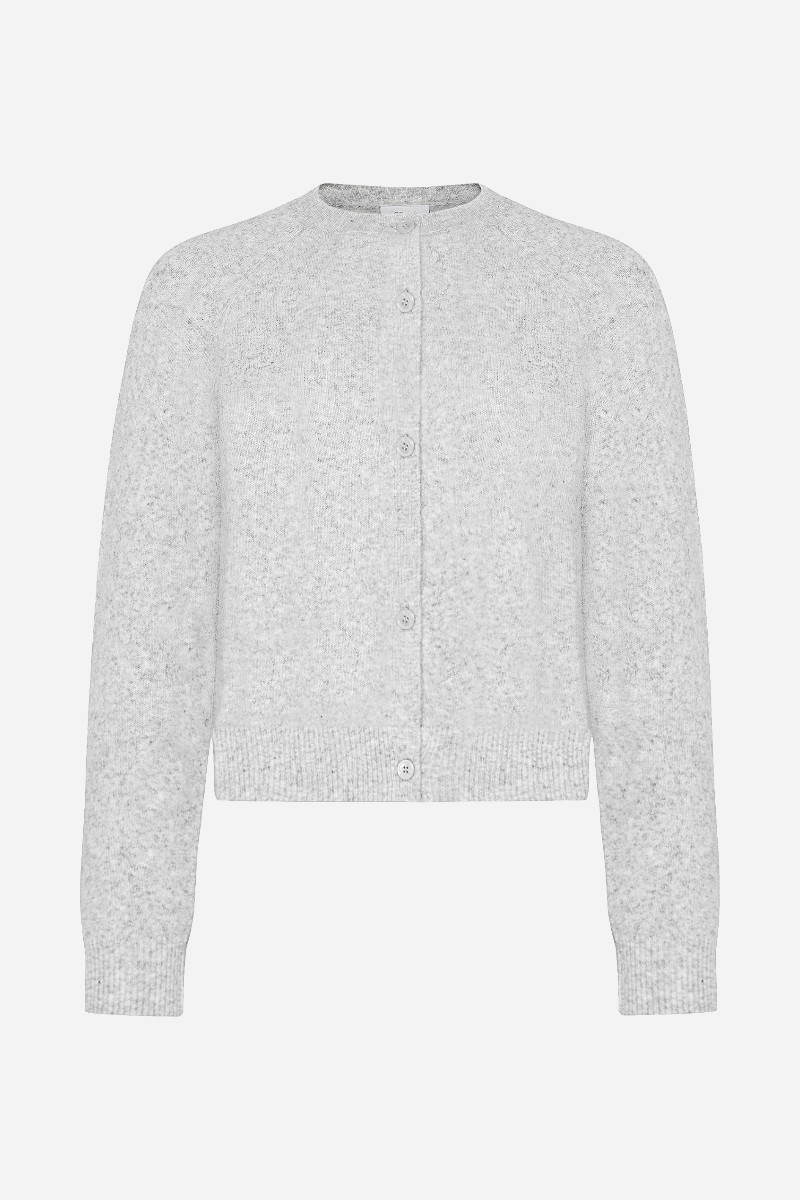 Grunt Iben Stickad Kofta - Grå