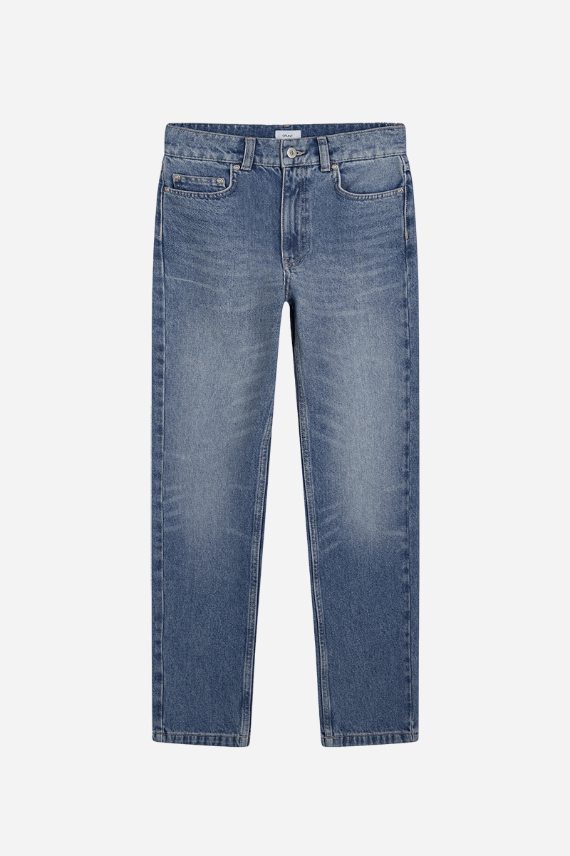 GRUNT Nadia Newbro Midwaist Jeans - Retro Blå