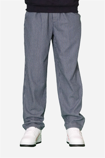 GRUNT Pants - Agri Blue Stripe Pants - Marinblå