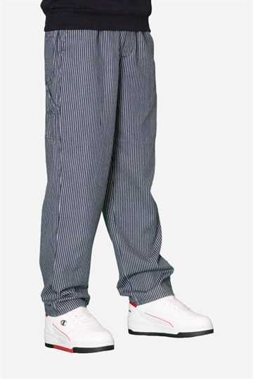 GRUNT Pants - Agri Blue Stripe Pants - Marinblå