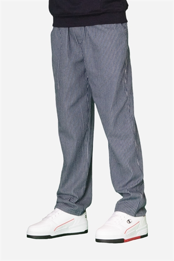 GRUNT Pants - Agri Blue Stripe Pants - Marinblå