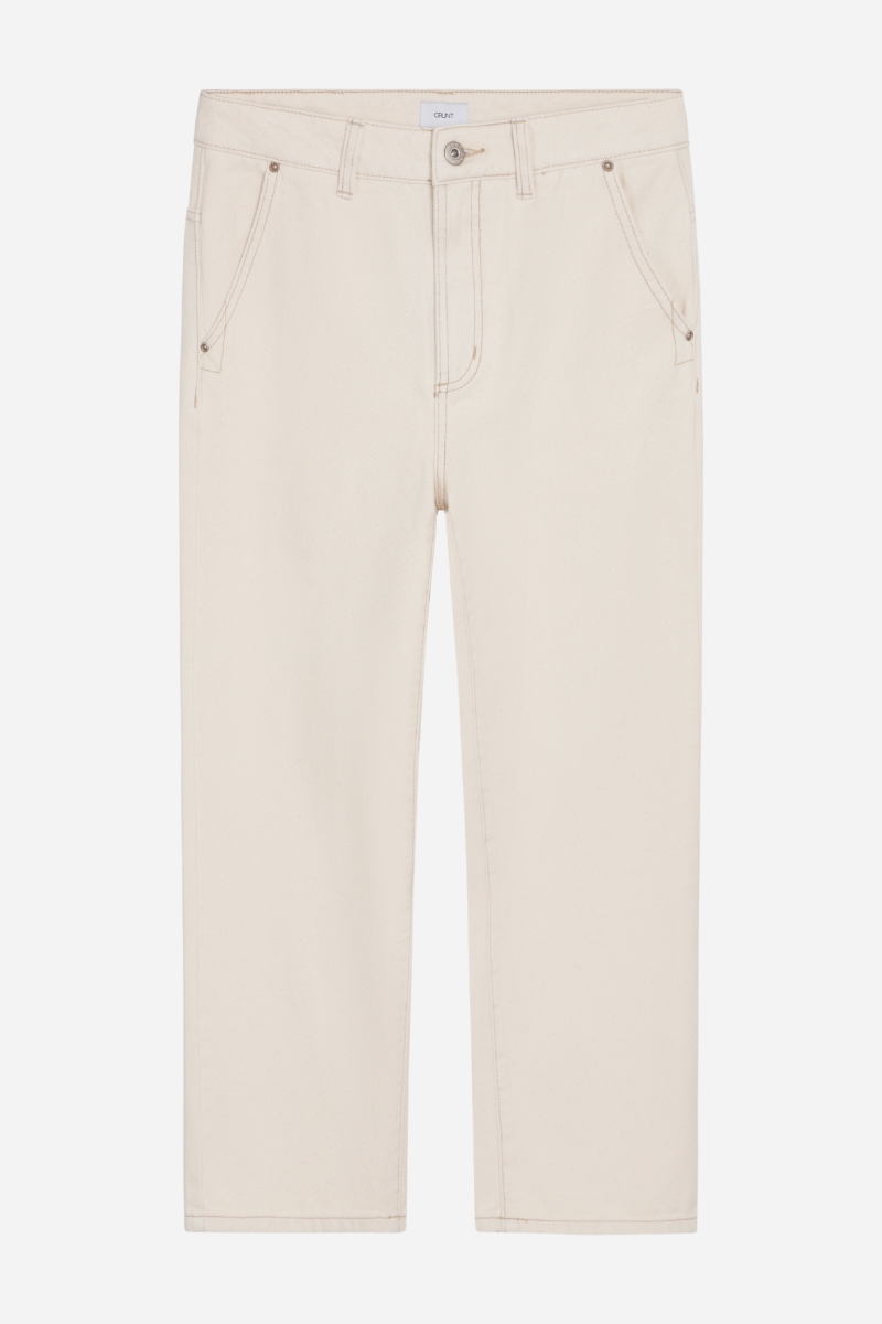 Grunt Hamon Twill Raw Jeans - Raw White