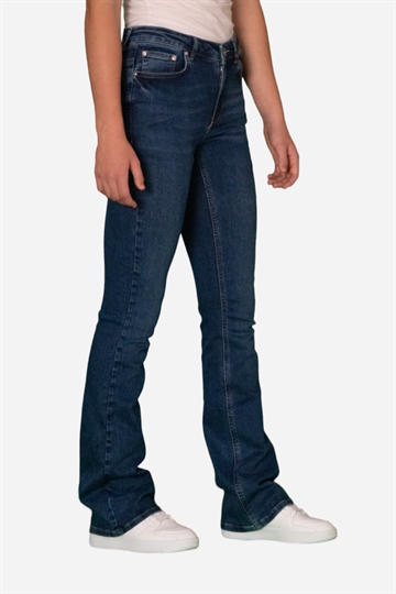 GRUNT Jeans - Texas Low Flare - Blå