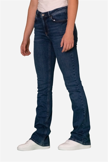 GRUNT Jeans - Texas Low Flare - Blå