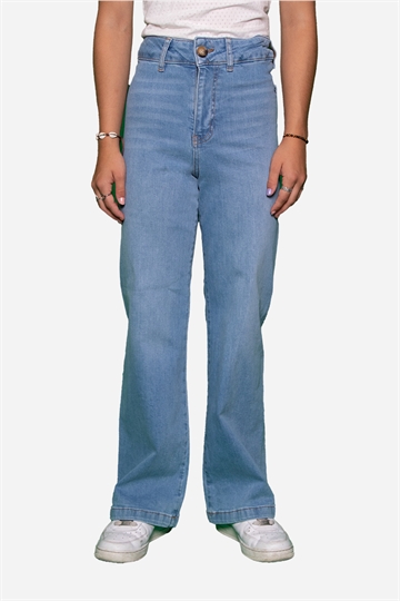 Grunt Jeans - Wide Wide Leg Cloud - Blå