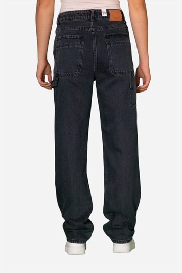 GRUNT Jeans - Worker - Svart Blå