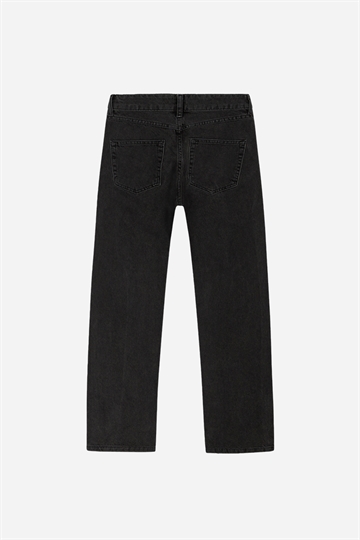 GRUNT Jeans - Nadia Midrise Straight - Svart Vintage