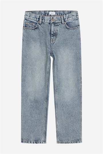 GRUNT Street Loose Dirty Blue Jeans - Blå