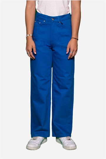 Grunt jeans med vida ben - Digital Blue