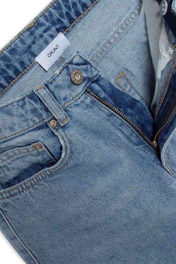 Grunt jeans med vida ben - Iris