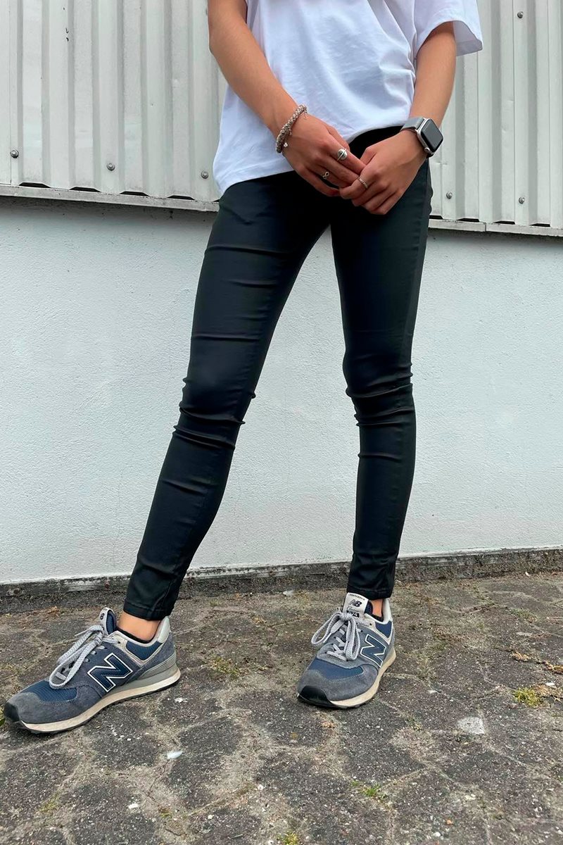 Grunt Jeans - Jeggings - PU Svart