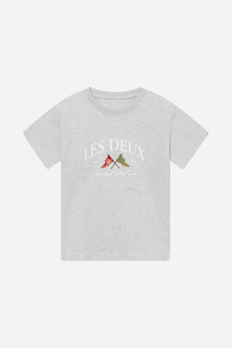 Les Deux Ivy League T-shirt - Snow Melange 