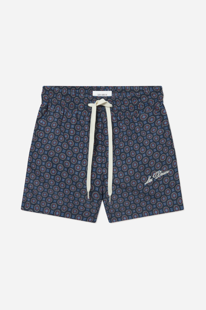 Les Deux Stan Ornament badshorts - mörk marinblå