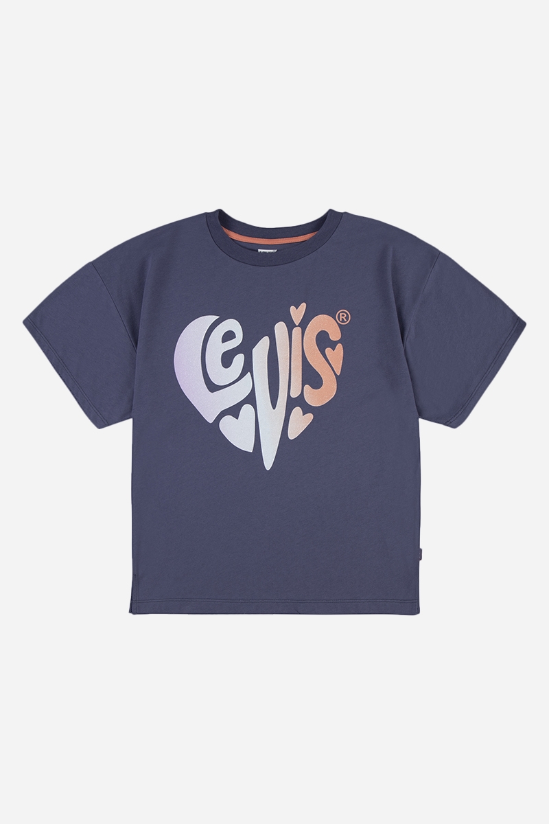 Levi\'s Heart Oversized T-shirt - Crown Blue