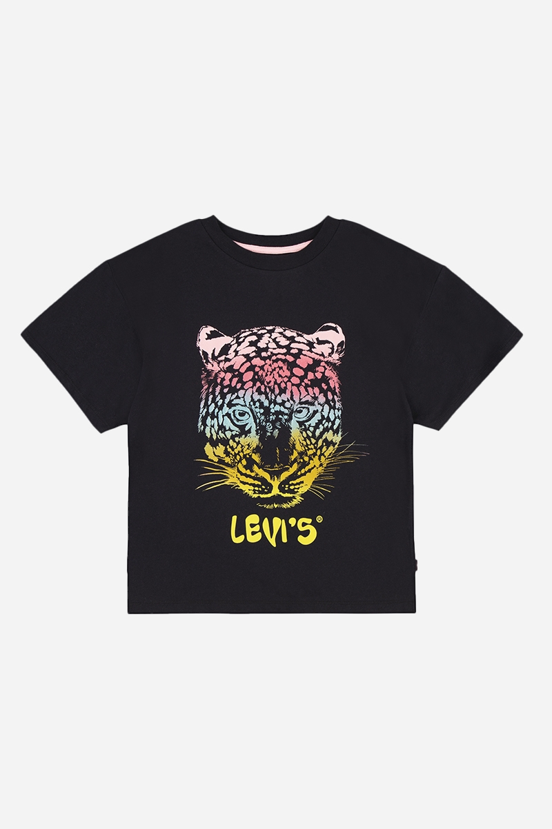 Levi\'s Leopard Oversize Tee - Kaviar
