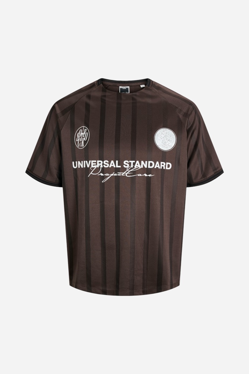 Jack & Jones Cover Retro Fotbolls-T-shirt - Seal Brown