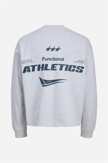 Jack & Jones Signal Sweatshirt Rund Hals - Vit Melange