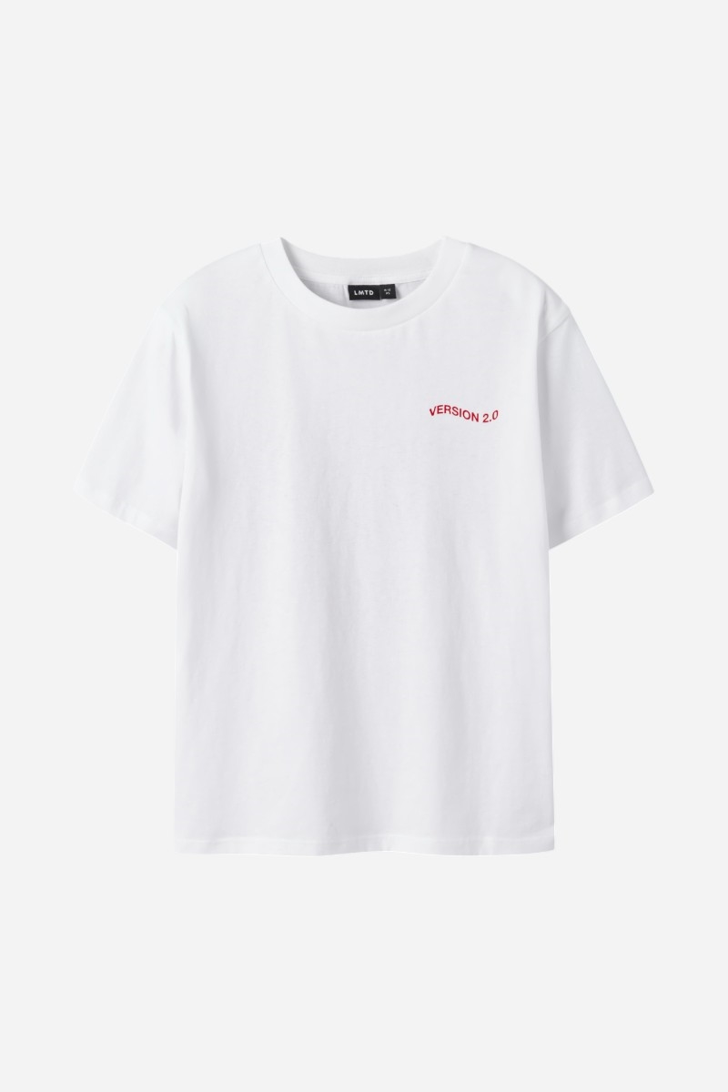 LMTD Hearts T-shirt - Klarvit / Röd