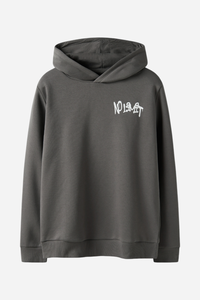 LMTD Lucky Sweat Hoodie - Granitgrå