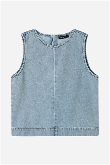 LMTD Namel Kort Topp - Mellanblå Denim