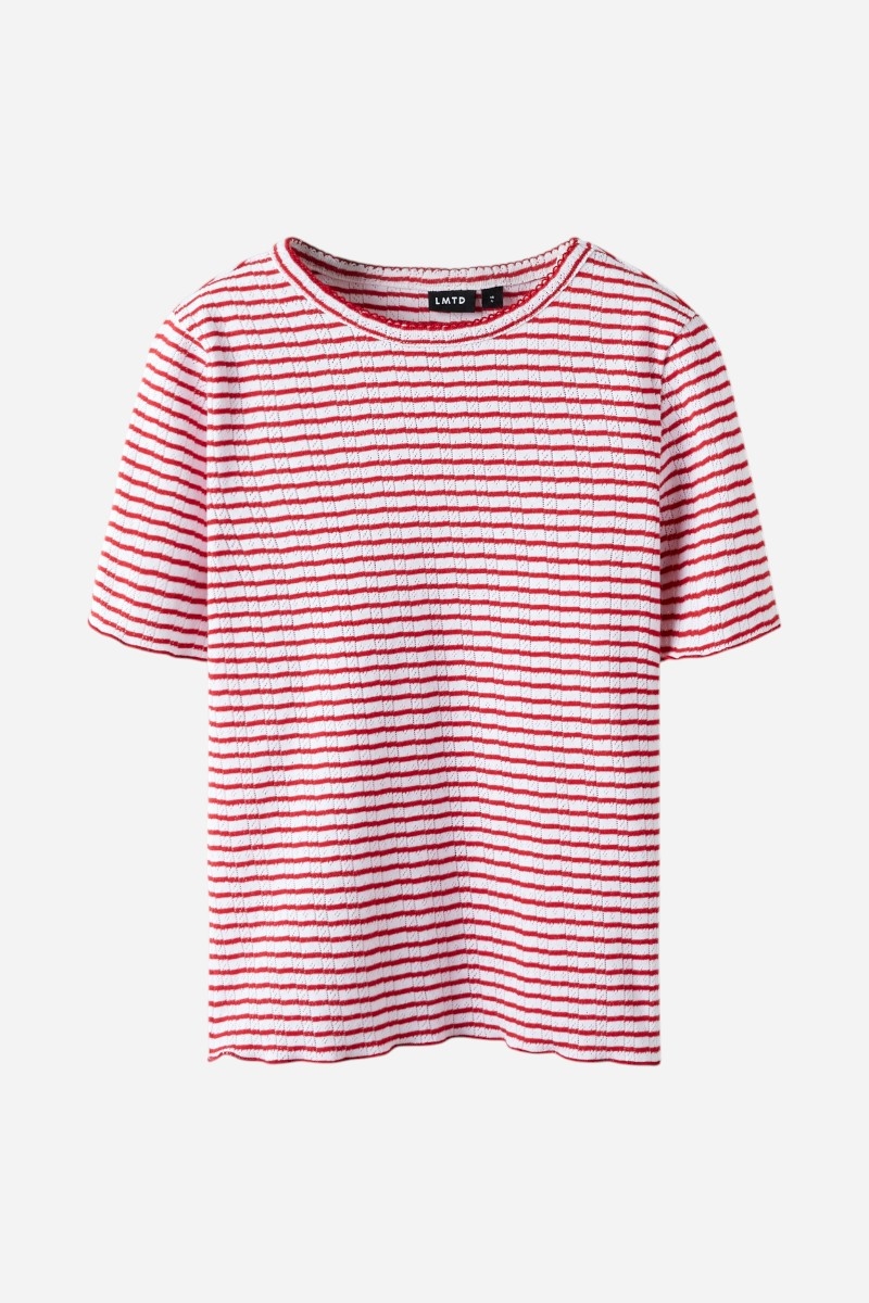 LMTD Seher Kort T-shirt - Hibiskusvit