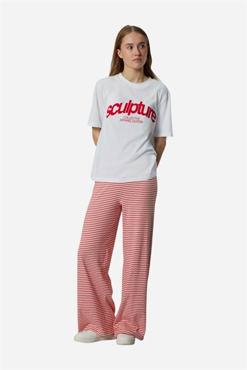 LMTD Seher Wide Pant - Hibiscus White