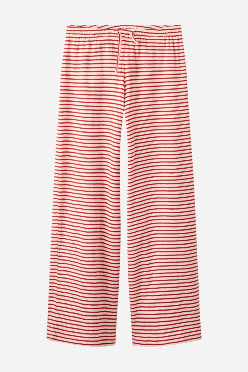 LMTD Seher Wide Pant - Hibiscus White