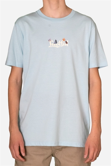 Lustful T-Shirt - Fjärilar - Aqua