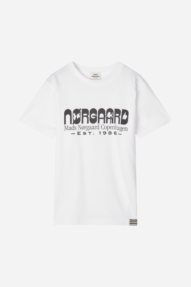 Mads Nørgaard Thorlino T-shirt med tryck - Vit
