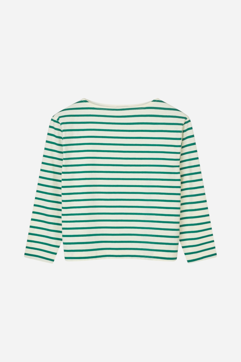 Mads Nørgaard Soft Telli Tee - Vanilla Ice / Verdant Green