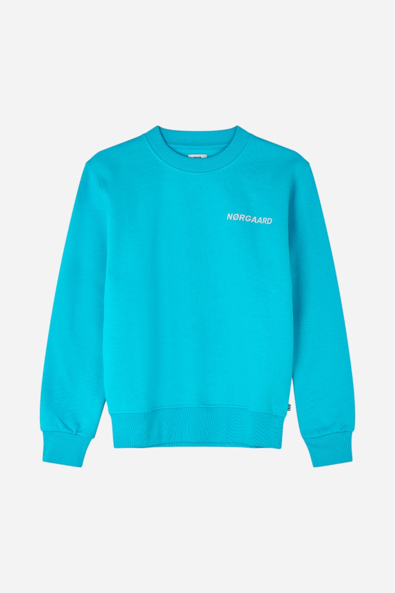 Mads Nørgaard Organic Sweat Solo - Peacock Blue