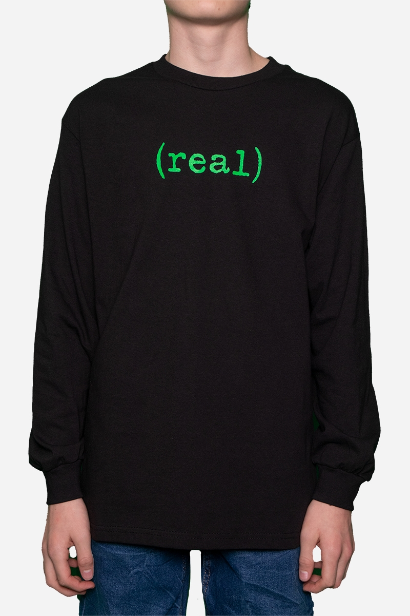Riktig T-shirt l/æ - Nedre - Svart/Grön