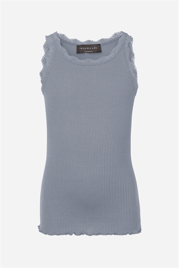 Rosemunde Silk Top med spets - Tradewinds