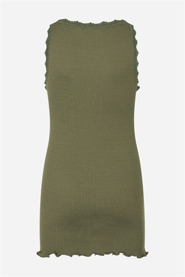 Rosemunde Silk Lace Top - Loden Green