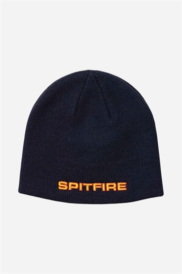 Spitfire Beanie Classic Skully - Marinblå / Guld / Röd 
