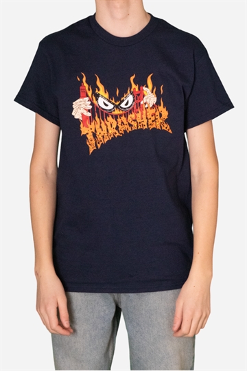Thrasher Sucka Free By Necklace T-shirt - Marinblå